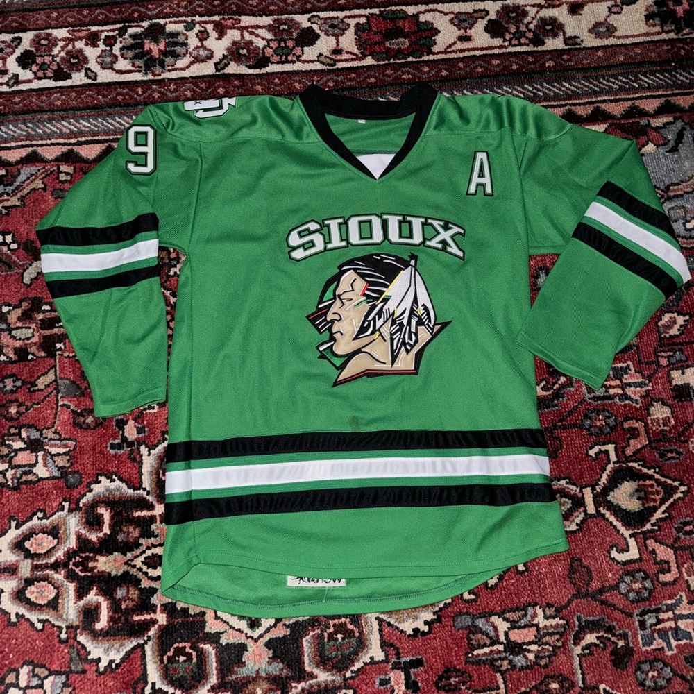Green Sioux Men's Hockey Jersey